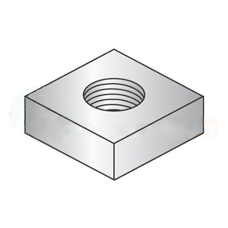 NEWPORT FASTENERS 5-40 Square Machine Screw Nuts/Steel/Zinc , 5000PK 624389